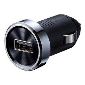 USBカーチャージャー　光の反射で美しく輝くスピン加工を施したアルミパネルが上質な、スマートフォン・タブレット用USBカーチャージャー。｜myoffice