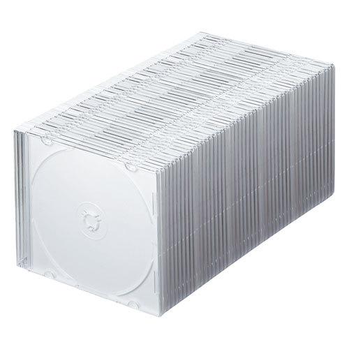 Blu-ray・DVD・CDケース　スリムタイプ　50枚セット　ホワイト