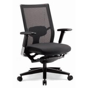 アルミフレームとメッシュのOAチェア先進のエルゴノミクスに沿ったデザイン（ブラックベース）：ヘッドレ...