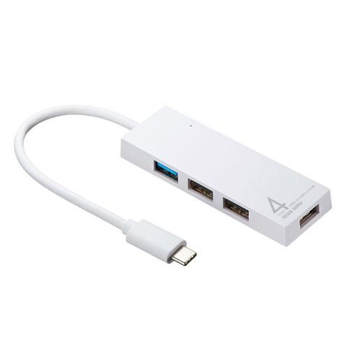 USB Type C　コンボハブ　4ポート　ホワイト
