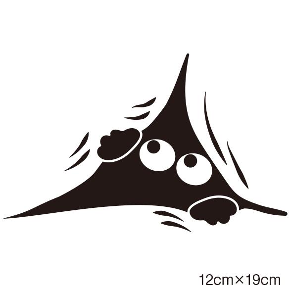 目玉シール、透明、シール印刷、車、カーステッカー、キモカワ