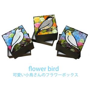 フラワーバードBOX プリザーブドフラワー ギフ...の商品画像
