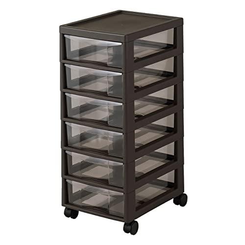 JEJ Aplos(アプロス) レターケースA4(深型6段) ダークブラウン APA4-F6(DBR...