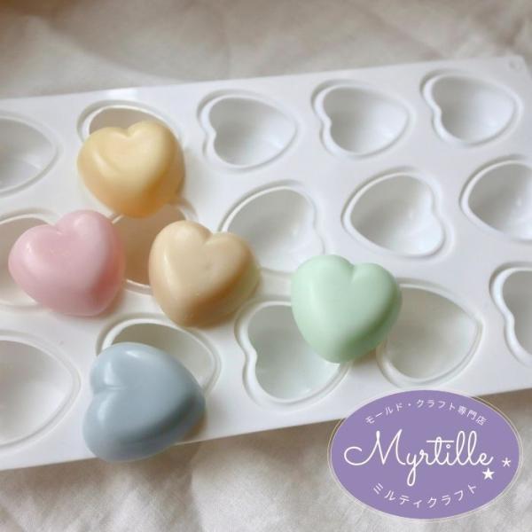 シリコンモールド ハート バレンタイン クレイケーキ アロマストーン 石膏 アロマキャンドル レジン