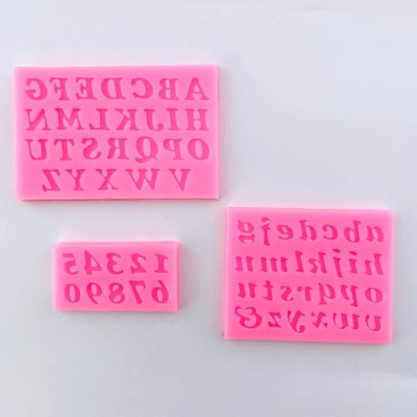 シリコンモールド アルファベット レジン 数字 英字 大文字 小文字 記念日 アクセサリー パーツ ...