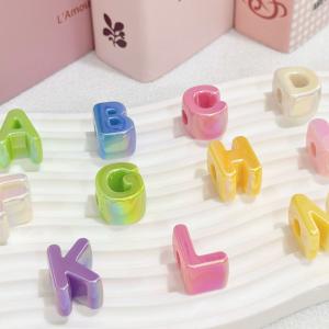 オーロラ加工 アクリル製 アルファベット型 穴...の詳細画像5