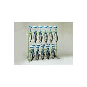 一輪車スタンド 20台掛け　学校や児童館の保管に最適