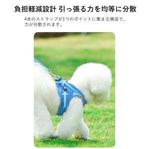 犬 ハーネス 脱げない おしゃれ メッシュ 小...の詳細画像3