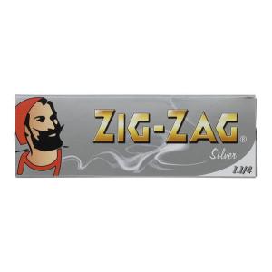 ZIG-ZAG ジグザグ 手巻きタバコ ペーパー シルバー 1 1/4 手巻きタバコ用 巻紙 76mm 50枚入 zigzag｜mysen