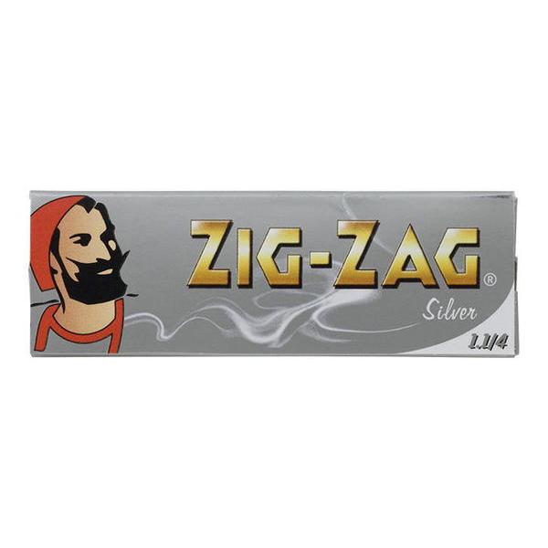 ZIG-ZAG ジグザグ 手巻きタバコ ペーパー シルバー 1 1/4 手巻きタバコ用 巻紙 76m...