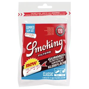 Smoking スモーキング 手巻きタバコ クラシック・スリム・ガム・フィルター 手巻きタバコ用 フィルター 水色 無香料 120本