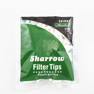 Sharrow 200個入 手巻きタバコ SKINNY スキニー シャロウ スリム メンソール フィルター 手巻きタバコ用 直径6mm 長さ15mm jti 日本たばこアイメックス