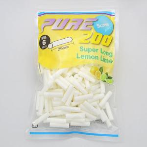 PURE ピュア・スリム・スーパーロング・レモンライム・フィルター 手巻きタバコ用 200個入 手巻きタバコ 直径6.0mm 長さ25mm