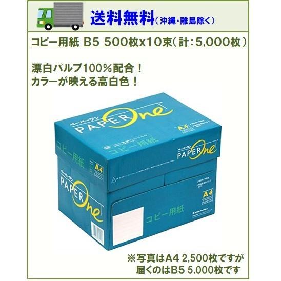 コピー用紙 高品質コピー用紙 B5 500枚×10束（1箱）5000枚 白色度 約95％ アカシアパ...