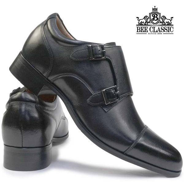 ビークラシック メンズ スタイルアップシューズ CB8503 3E ダブルモンク マドラス