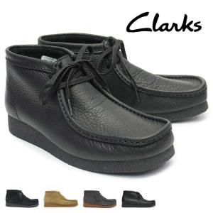 Clarks クラークス ワラビー ブラックレザー CLARKS WALLABEE