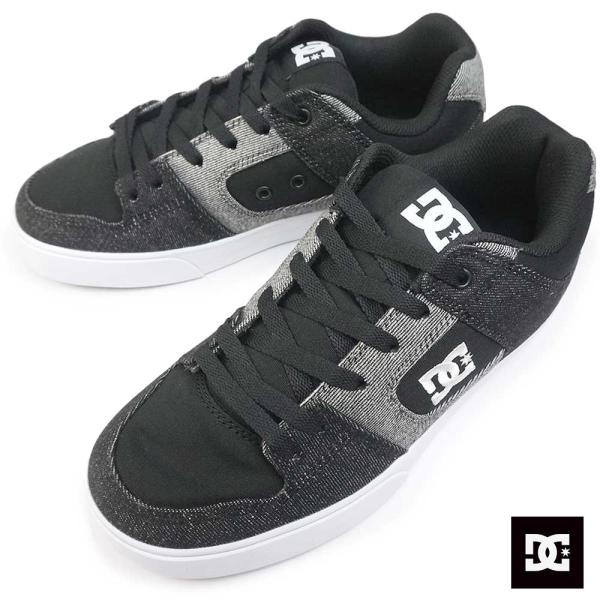 DC メンズ スニーカー ピュア DM241021 レディース ブラックデニム