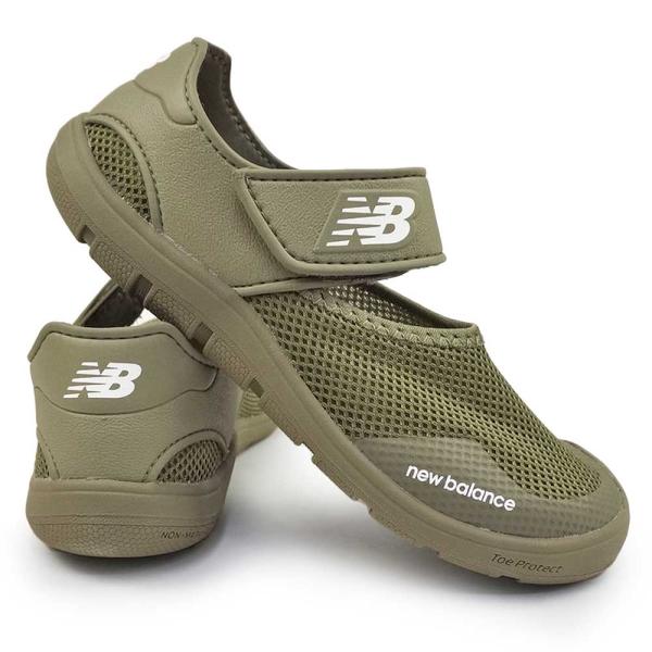 ニューバランス キッズ サンダル YO208 TB2 ジュニア メッシュ マジックテープ スポーツサ...