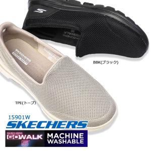 スケッチャーズ スニーカー レディース 15901W Go Walk 5 スリッポン ゴーウォーク メッシュ 幅広