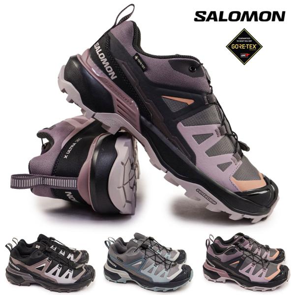 サロモン 防水 レディース X ウルトラ 360 GORE-TEX W ローカット ハイキング トレ...