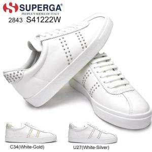 スペルガ スニーカー レディース S41222W 2843 CLUB S STUDS W レザー メタルスタッズ