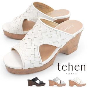 テーン レディース サンダル ミュール 厚底サンダル TN2306 太いヒール ウェッジソール カジュアル 美脚 26春夏新作