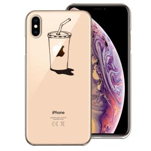 iPhoneXS/X iPhoneXs Max iPhoneXR ワイヤレス充電対応 アイフォン クリア 透明 スマホ ケース アップルジュース｜mysma