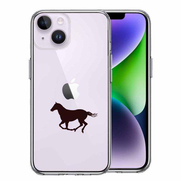 iPhone14 iPhone14Plus  アイフォン ハイブリッド スマホ ケース 馬 サラブレ...