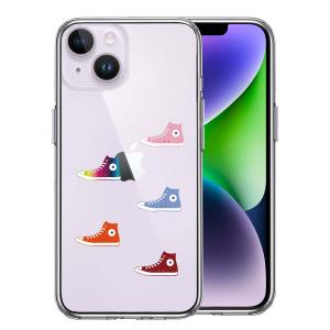 iPhone14 iPhone14Plus  アイフォン ハイブリッド スマホ ケース 液晶保護強化ガラス付き スニーカー｜mysma