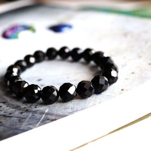 ブラックオパール ブレスレット 16mm 一点物 111-17777 : 天然石