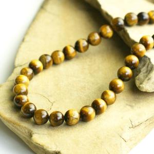 ネックレス メンズ タイガーアイ 数珠ネックレス 8mm アクセサリー