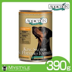 ADDICTION アディクション キングサーモン＆ポテト ドッグ缶 390g ドッグフード ウェットフード 穀物不使用 犬用｜mystyle-pet