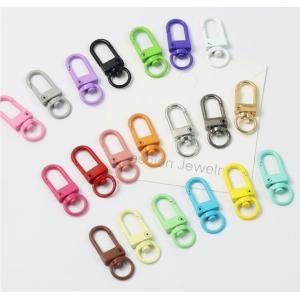 カラーナスカン薄型　回転カン付きキーホルダー金具　アクセサリー　パーツ　手芸12mm