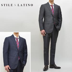 【60%OFF／定価396,000円】STILE LATINO スティレラティーノ 国内正規品 VINCENZO30 モヘアウール シングル3Bスーツ セットアップ イタリア製 AM12069｜myu-clothing