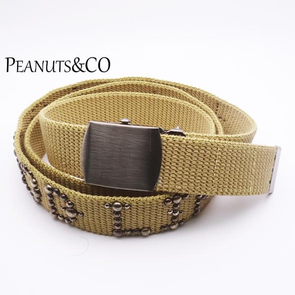 ピーナッツカンパニー 新品 スタッズ ガチャ ベルト STUDS GACHA BELT ベージュ P...