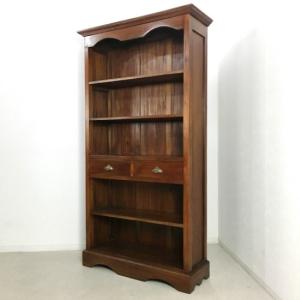 アンティーク調ブックケース フレンチロココ レトロ シャビー 白家具