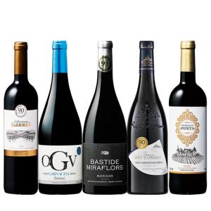 ワイン ワインセット 赤ワイン すべてワイン・アドヴォケイト誌90点以上!欧州銘醸地の高評価赤ワイン5本セット 送料無料