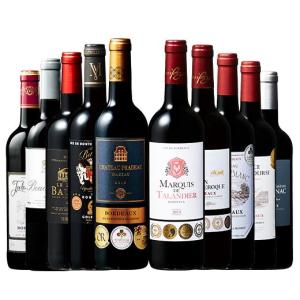 ワイン ワインセット 赤ワイン 格上産地メドック＆当たり年＆5冠金賞入り!ボルドー最強級赤ワイン10本セット