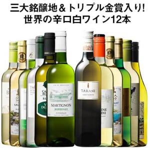 ワイン 白ワインセット  三大銘醸地＆金賞入り!世界の辛口白ワイン12本セット