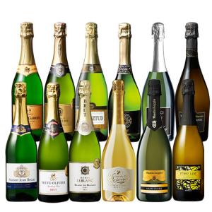 ワイン スパークリングワインセット 3大銘醸地入り!世界選りすぐりスパークリングワイン12本セット