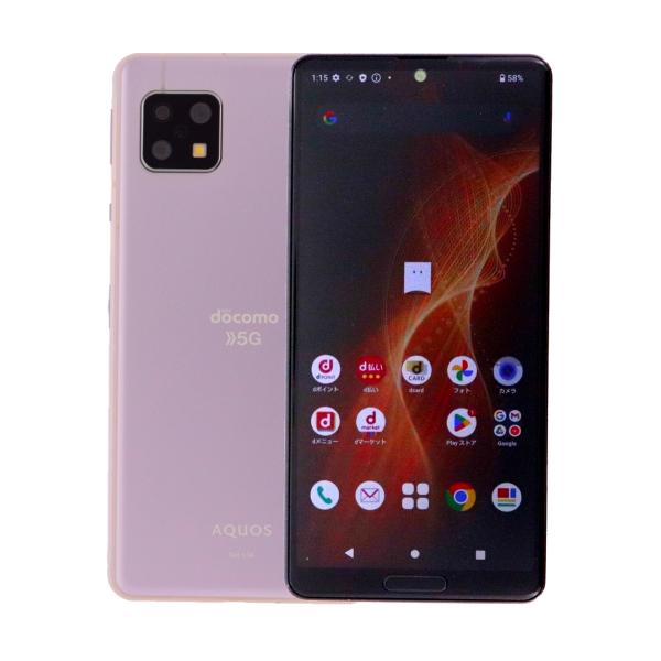 SH-53A Aquos Sense 5G 64GB ドコモ SIMロック解除済み 中古 スマホ ス...