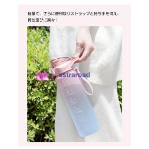 水筒 1L 目盛り付き 水筒 ストロー 1リッ...の詳細画像5