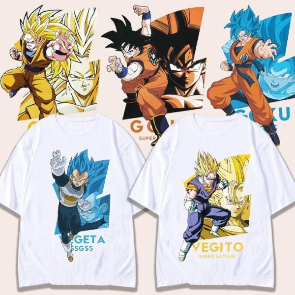 ★ドラゴンボール 孫悟空 カカロット Tシャツ ハーフパンツ 男女兼用 大人 子供 お揃い ペア 服...