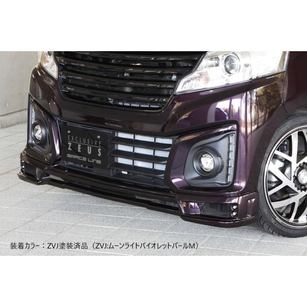 【単色塗装済品】[MK42S スペーシアカスタム 後期]グレースライン フロントハーフスポイラー エ...