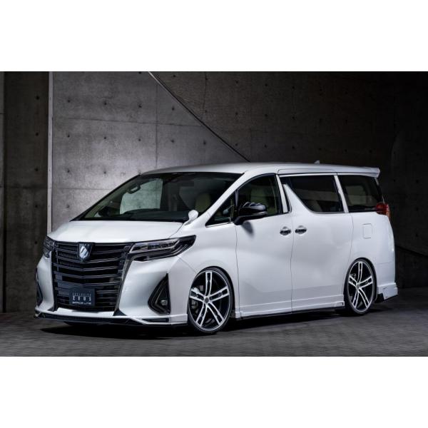 【2色塗り分け塗装済品】[30系アルファード 後期 G/X]グレースライン フロント・サイド・リアセ...