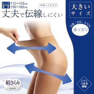 5L 6L 大きいサイズ ストッキング つま先補強 1枚 ブラック ゆったり のびのび 30代 40代 50代 60代 美脚 マタニティ