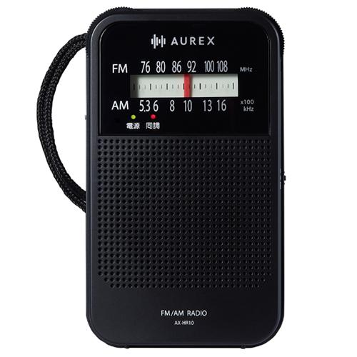 AX-HR10-K 東芝 LEDライト付きホームラジオ ブラック AUREX（オーレックス） 縦型ラ...