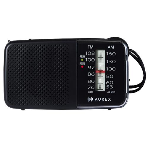 AX-HR20-K 東芝 ホームラジオ AUREX ブラック ワイドFM 強弱2段階LEDライト搭載...