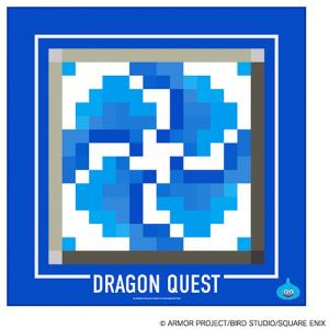 H-4988601260923 スクウェアエニックス ドラゴンクエスト ドットフィールドハンカチ たびのとびらに スライムが あらわれた！