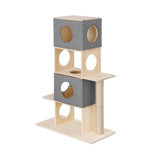 I-4967576644877 アイリスオーヤマ ナチュラルキャットタワー NCT-4？ナチュラル ...
